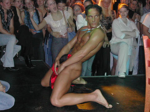 male exotic dance at the club