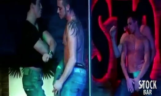 Male strippers videos: four naked dancer