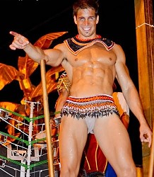 Handsome carnival man