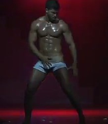 Sexy muscle male stripers vid